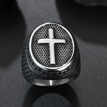 The Lords Soldier Stainless Steel Signet Ring-Your Soul Place
